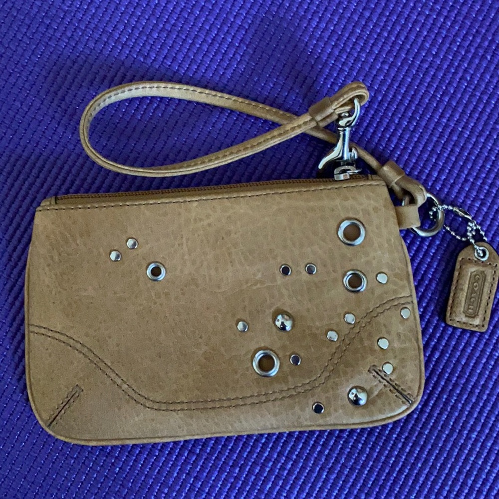Coach Small Leather Wristlet